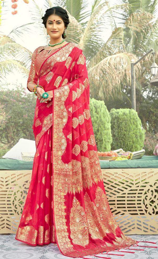 Bunawat Manbhawan Traditiona Designer Organza Saree Collection